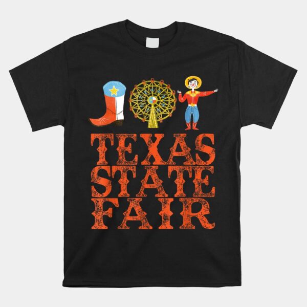 Texas Fair State Fair Cowboy Ferris Wheel County Fair Shirt