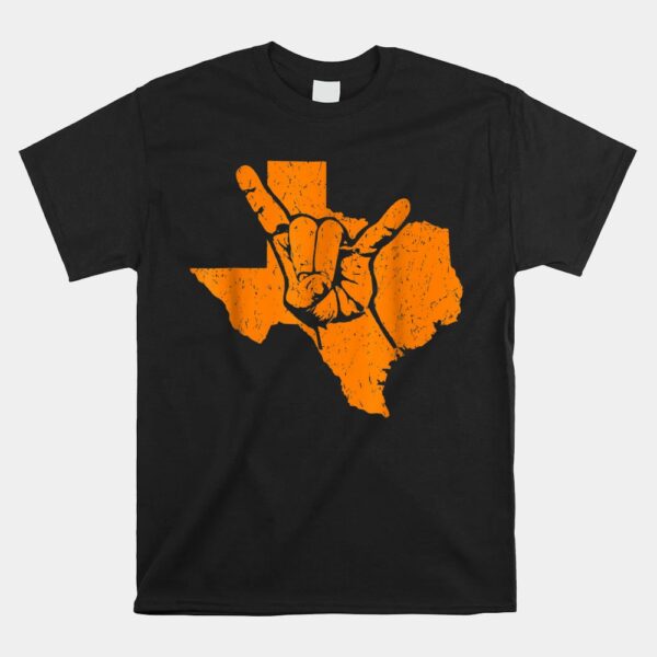 Texas Pride Hook Em Distressed Shirt