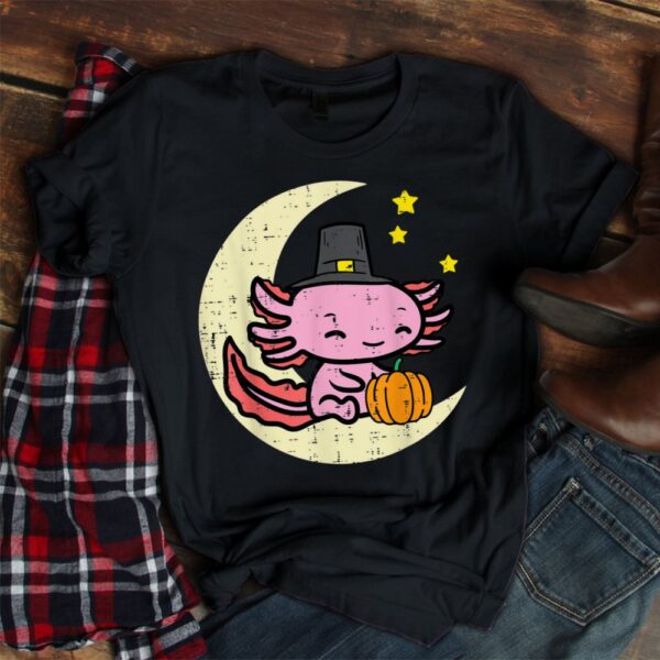 Thanksgiving Axolotl Cute Fall Shirt