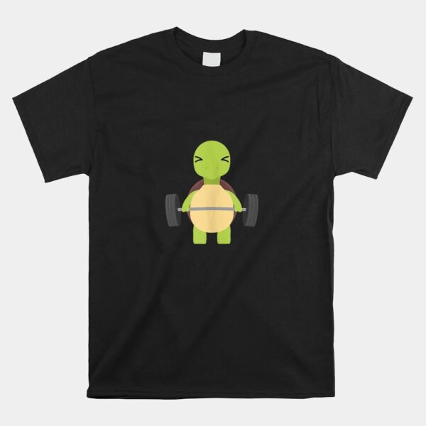 Turtle Deadlift Shirt Weight Lifting Gym Workout Shirt