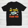 My First Plane Ride Airplane Vacation Novelty Shirt