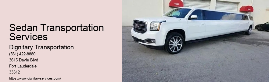 Sedan Transportation Services