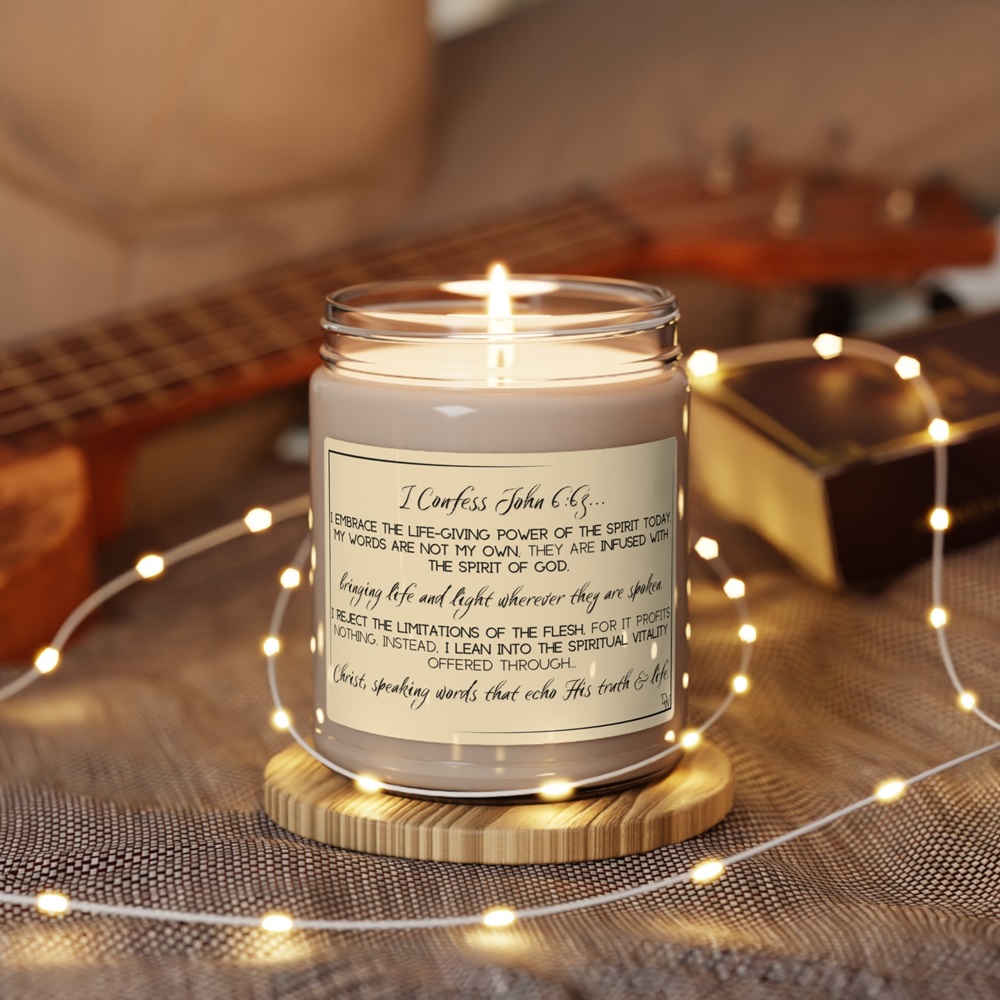 candles with bible verses on them