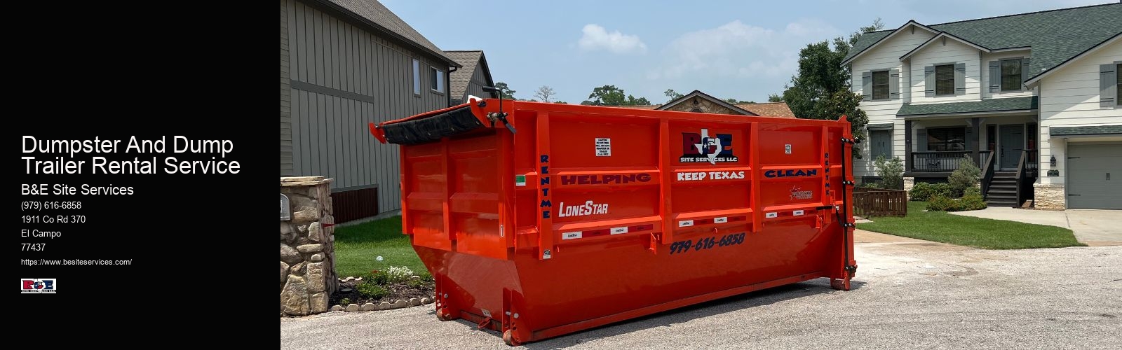 Dumpster And Dump Trailer Rental Service