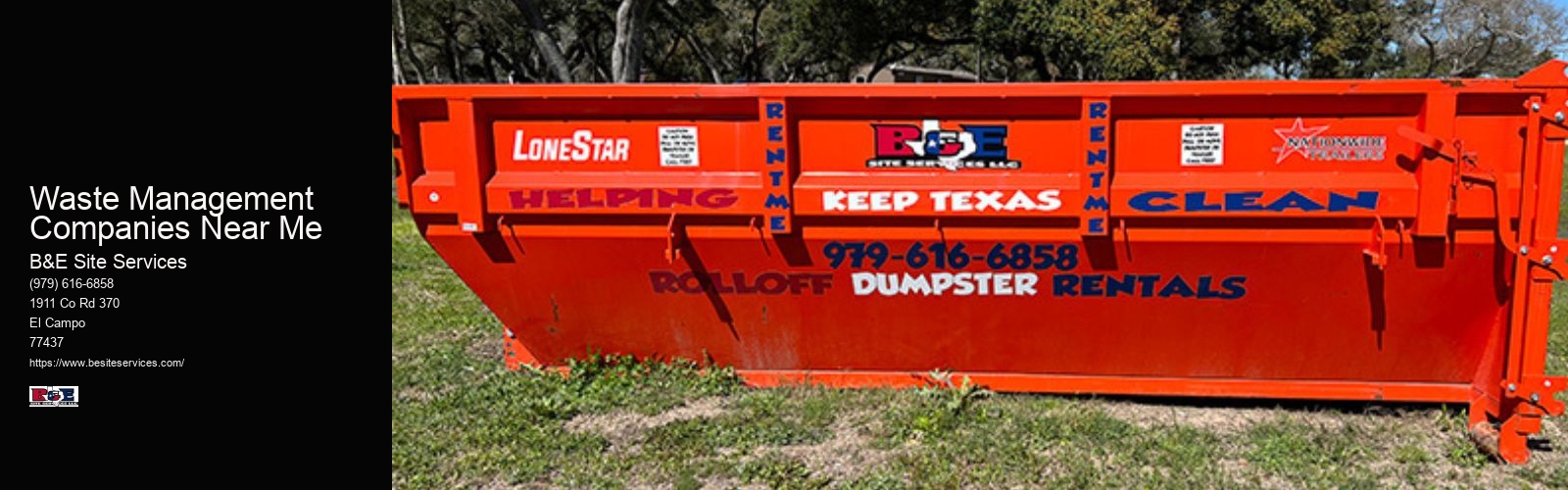 Waste Management Companies Near Me