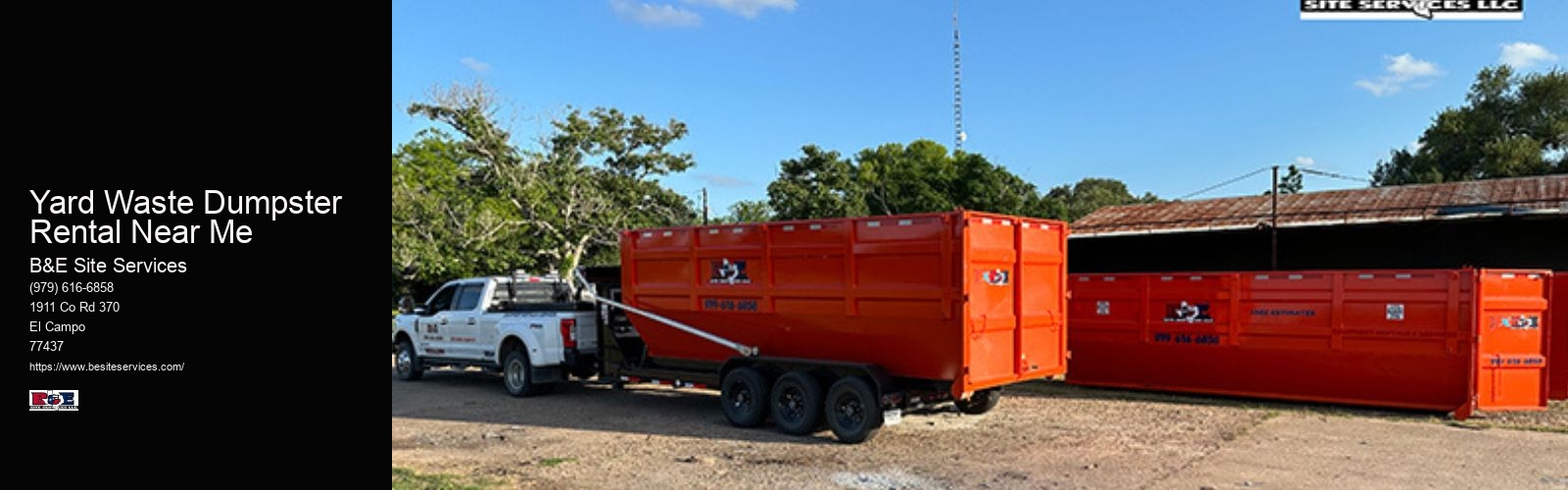 Yard Waste Dumpster Rental Near Me