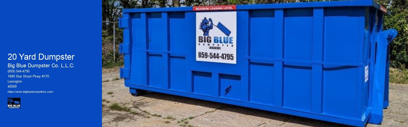 20 Yard Dumpster