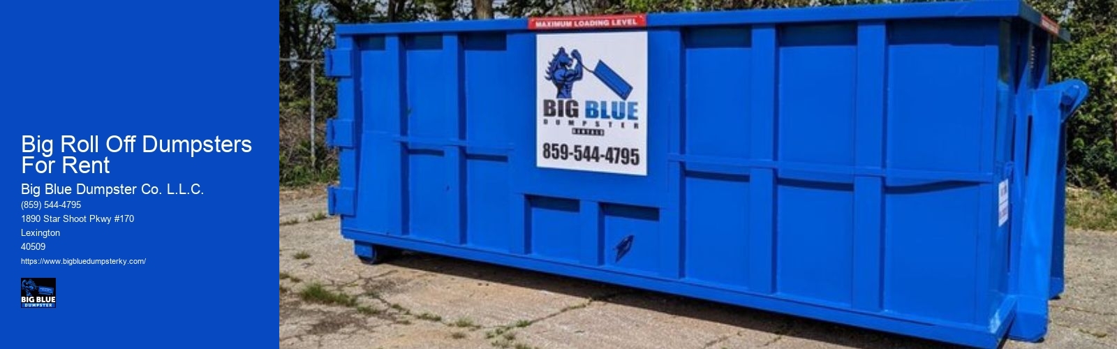 Big Roll Off Dumpsters For Rent