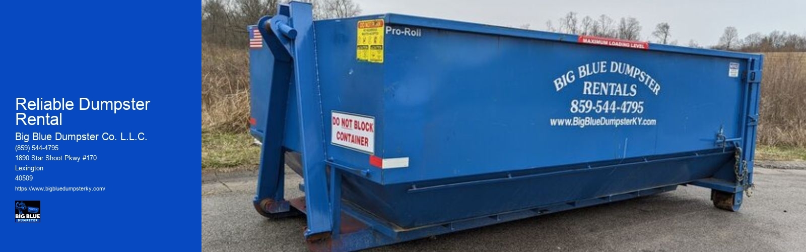 Reliable Dumpster Rental