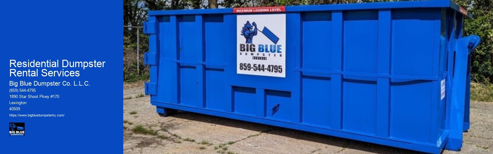 Residential Dumpster Rental Services