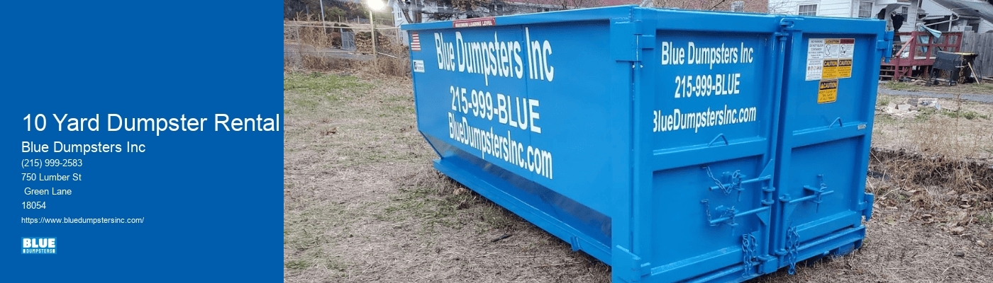 10 Yard Dumpster Rental