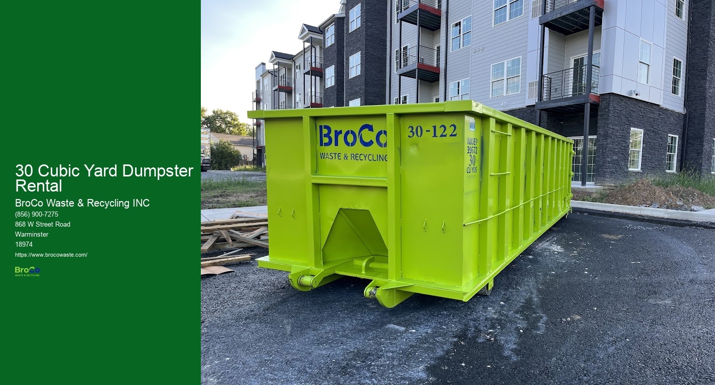 30 Cubic Yard Dumpster Rental