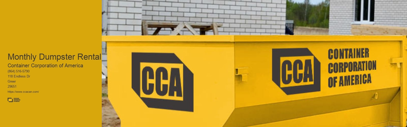 Monthly Dumpster Rental