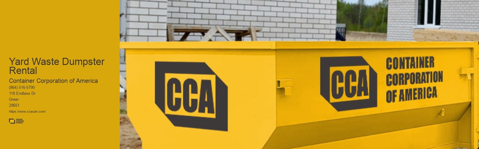 Yard Waste Dumpster Rental