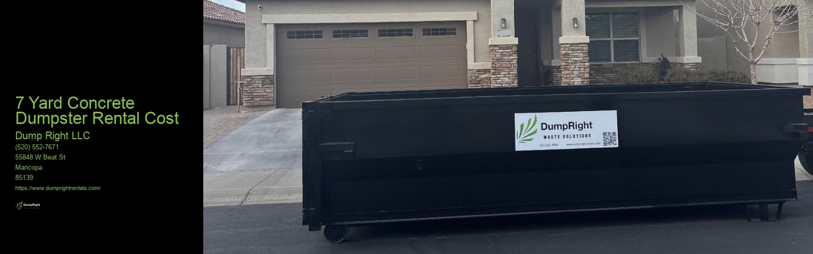 7 Yard Concrete Dumpster Rental Cost