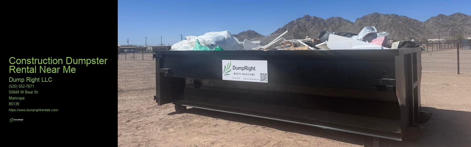 Construction Dumpster Rental Near Me