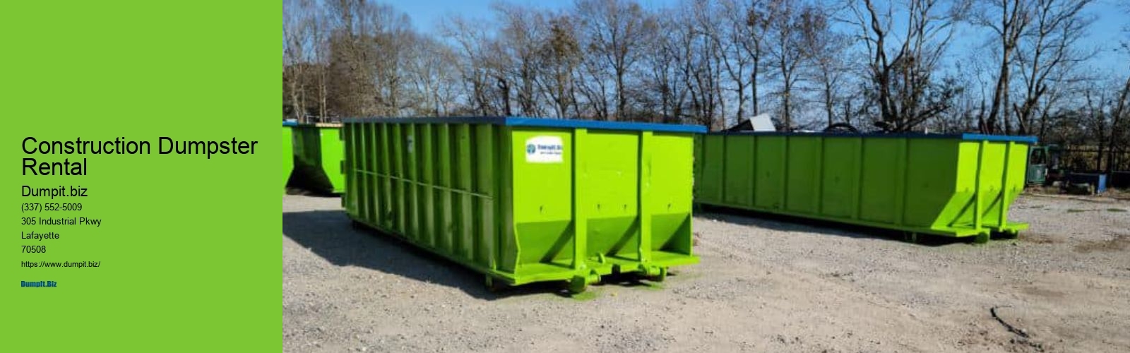 Construction Dumpster Rental