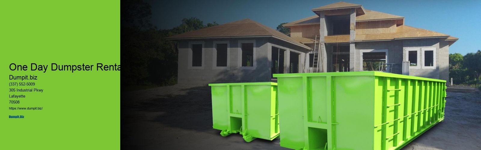 One Day Dumpster Rental