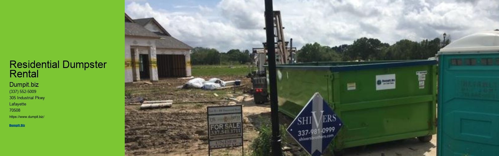 Residential Dumpster Rental