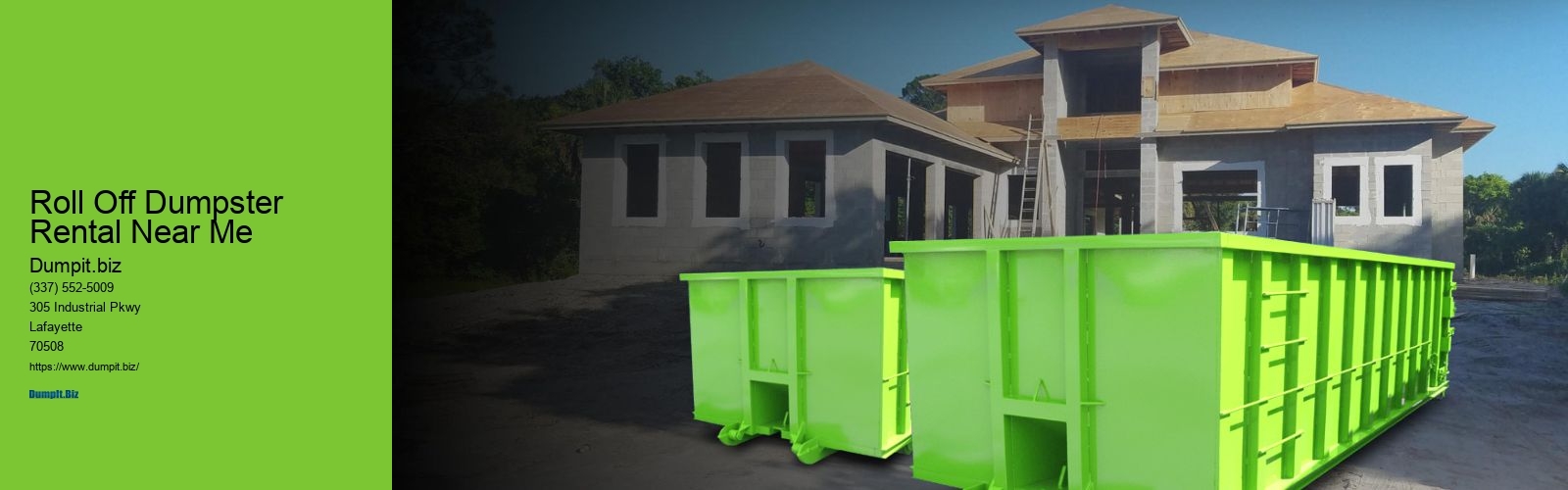 Roll Off Dumpster Rental Near Me