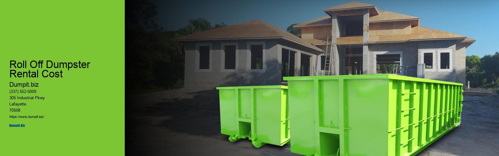Roll Off Dumpster Rental Cost
