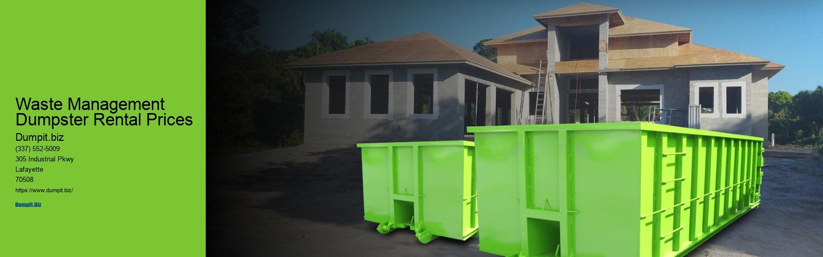 Waste Management Dumpster Rental Prices