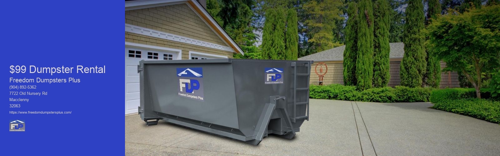 $99 Dumpster Rental