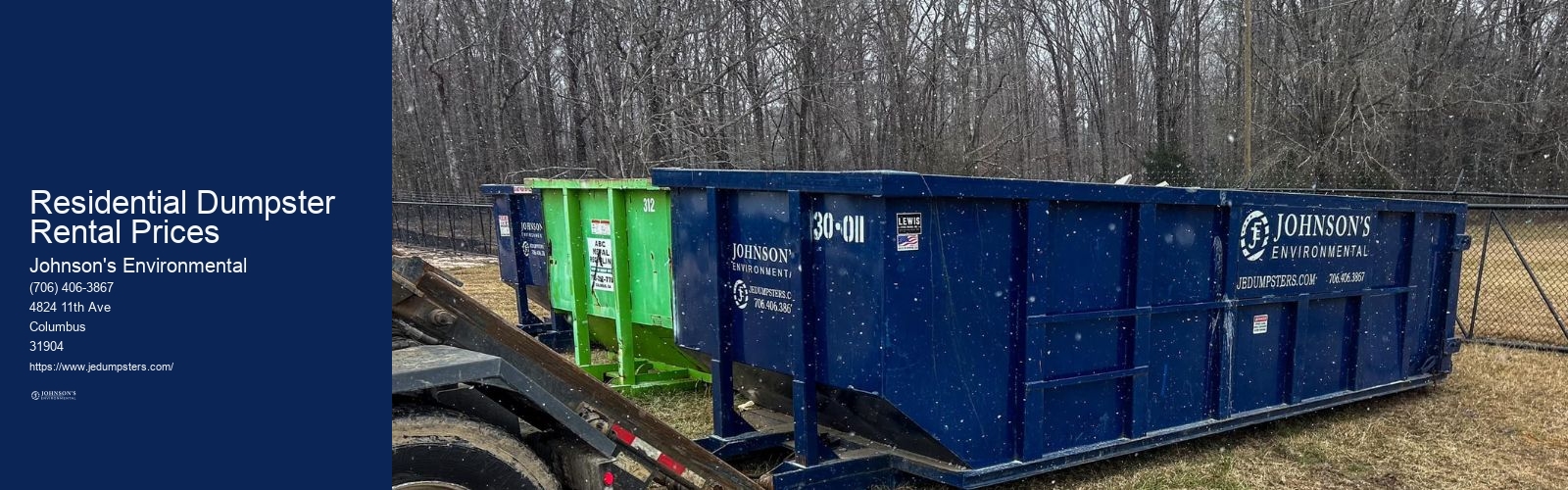 Residential Dumpster Rental Prices