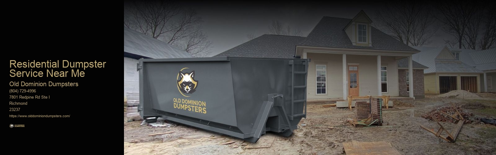 Residential Dumpster Service Near Me