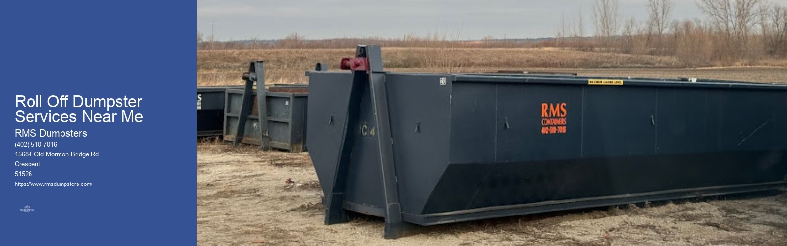 Roll Off Dumpster Services Near Me