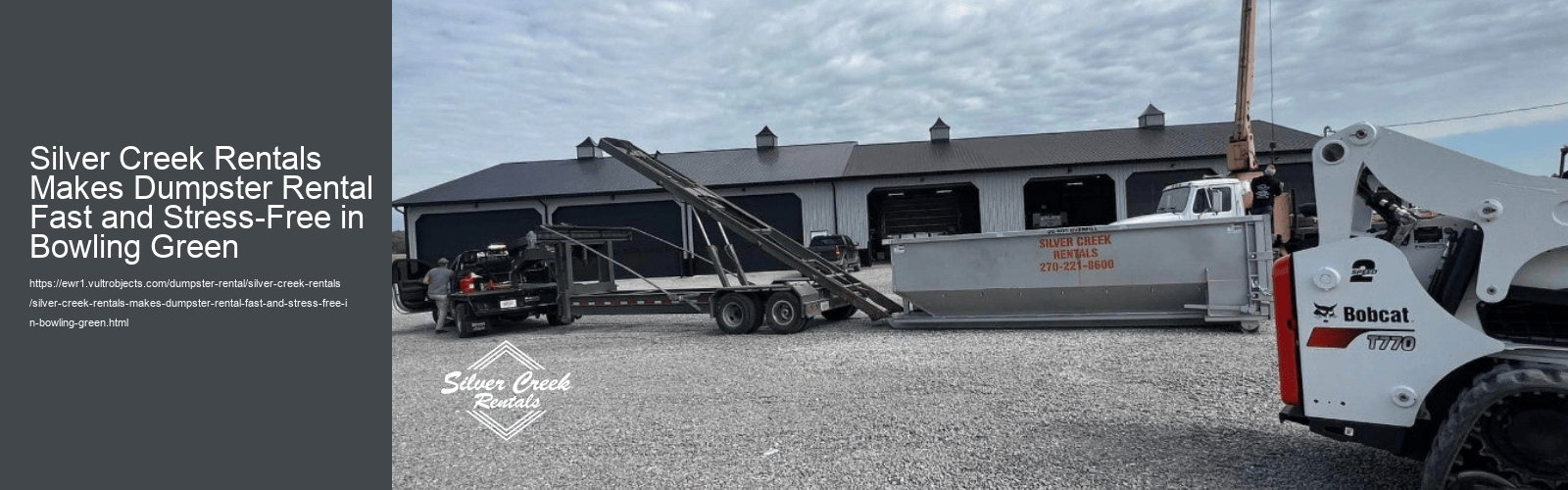 Silver Creek Rentals Leading Dumpster Rental Services in Bowling Green Metropolitan Area