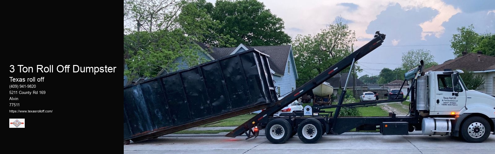 3 Ton Roll Off Dumpster