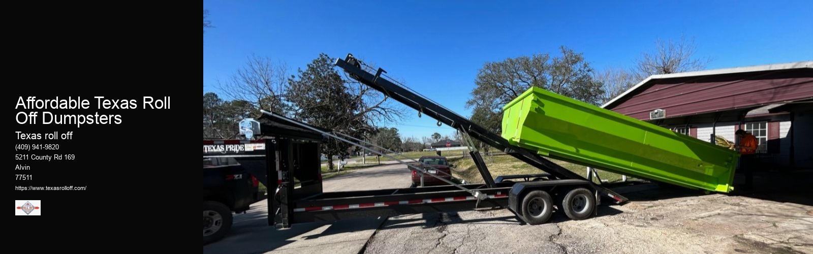 Affordable Texas Roll Off Dumpsters