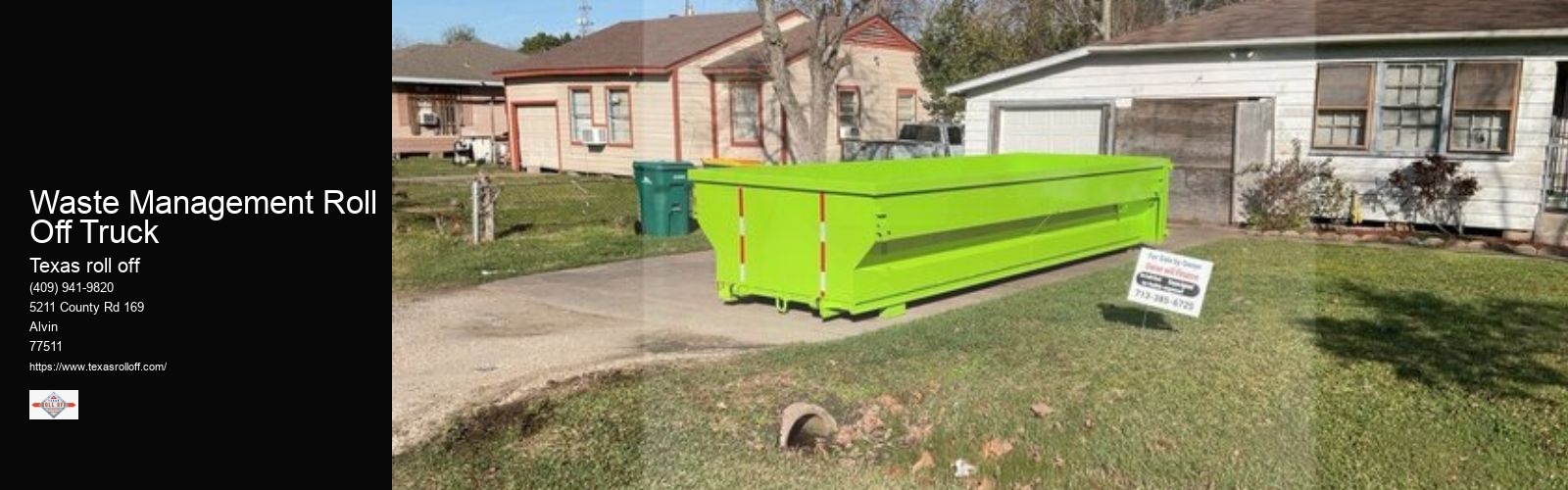 Waste Management Roll Off Truck