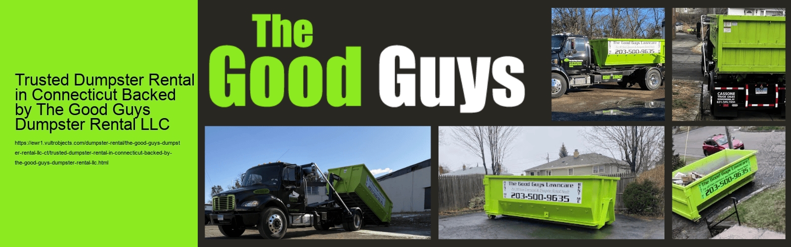 Trusted Dumpster Rental in Connecticut Backed by The Good Guys Dumpster Rental LLC  Trusted Dumpster Rental in Connecticut Backed by The Good Guys Dumpster Rental LLC