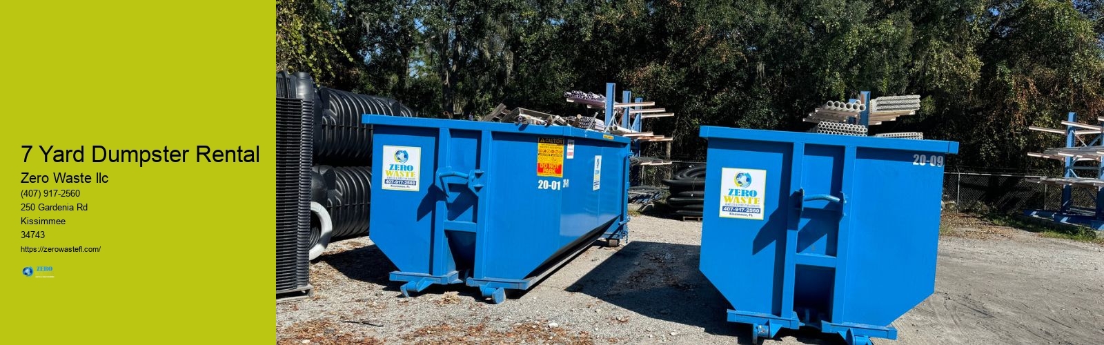 7 Yard Dumpster Rental