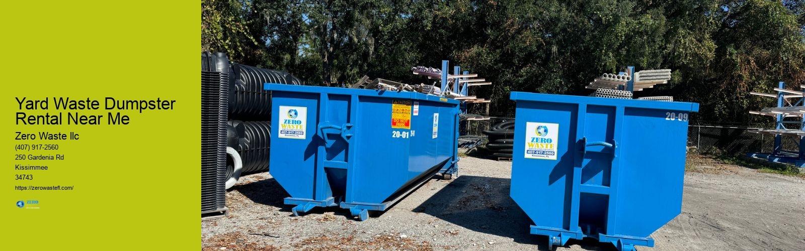 Yard Waste Dumpster Rental Near Me