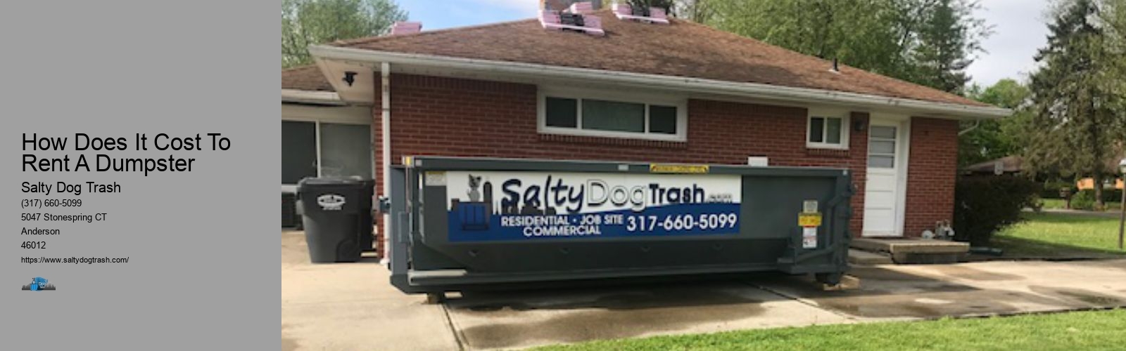 How Does It Cost To Rent A Dumpster