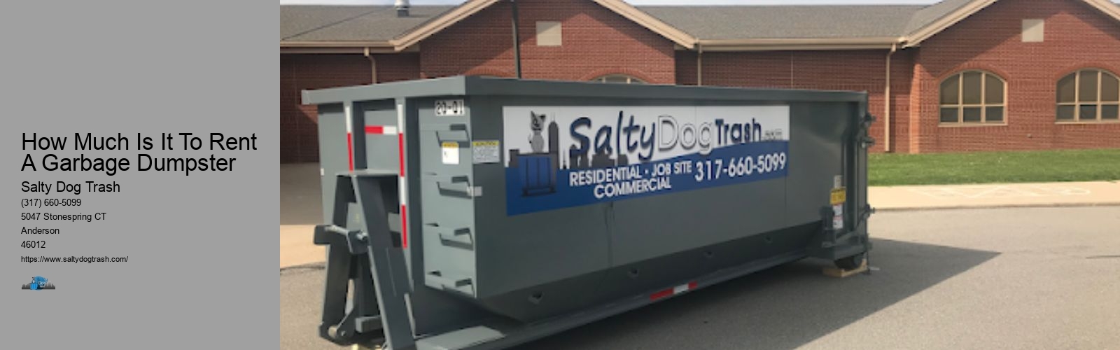 How Much Is It To Rent A Garbage Dumpster