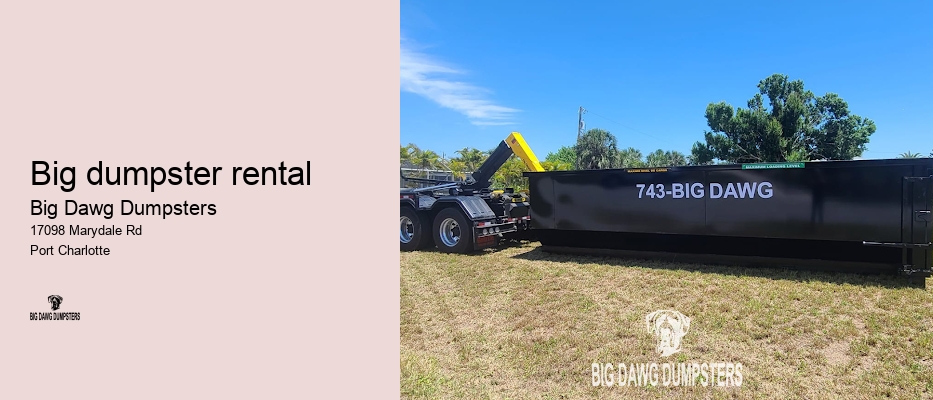 concrete dumpster rental