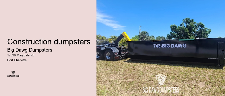 dumpster rental rates