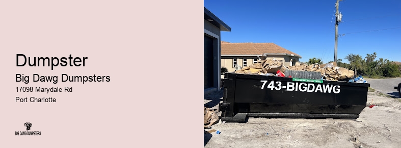 dumpster rental for concrete