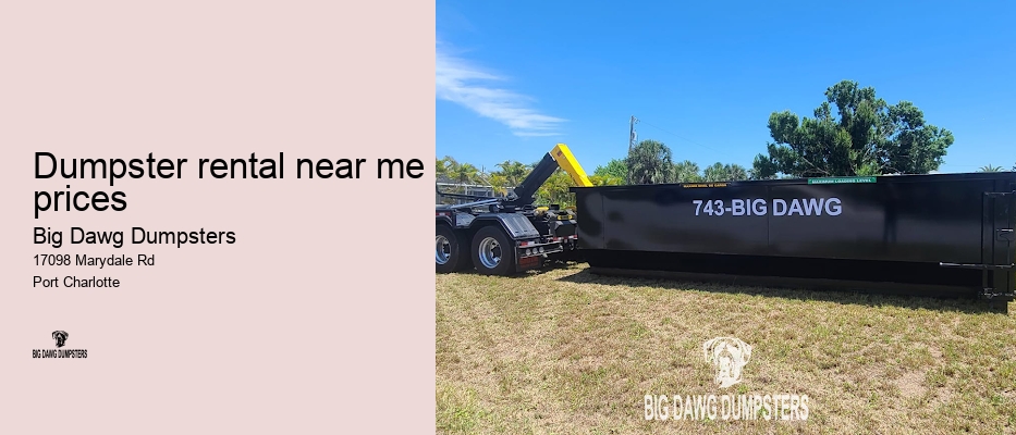 dumpster rental that takes everything