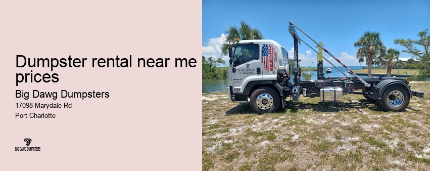 concrete dumpster rental near me