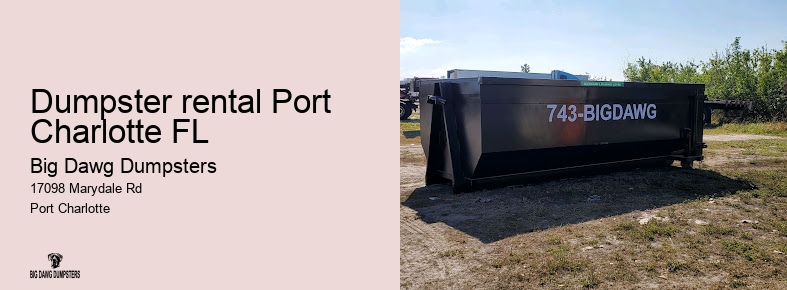 dumpster rental near me prices