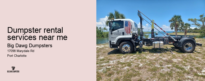 dumpster rental for concrete