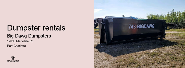 dumpster rental prices