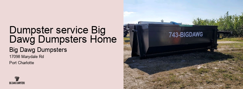 dumpster rental sizes