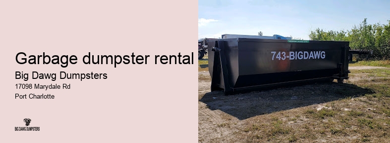 concrete dumpster rental near me