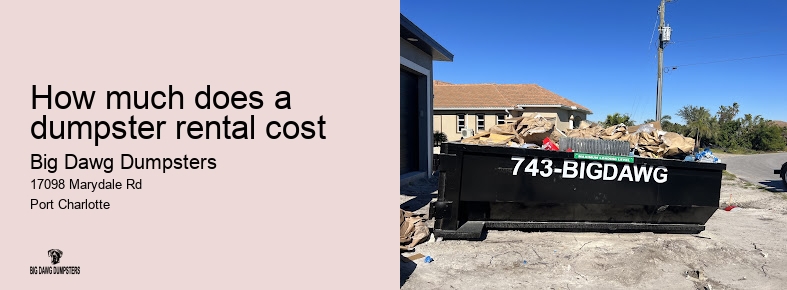 dumpster rental that takes everything